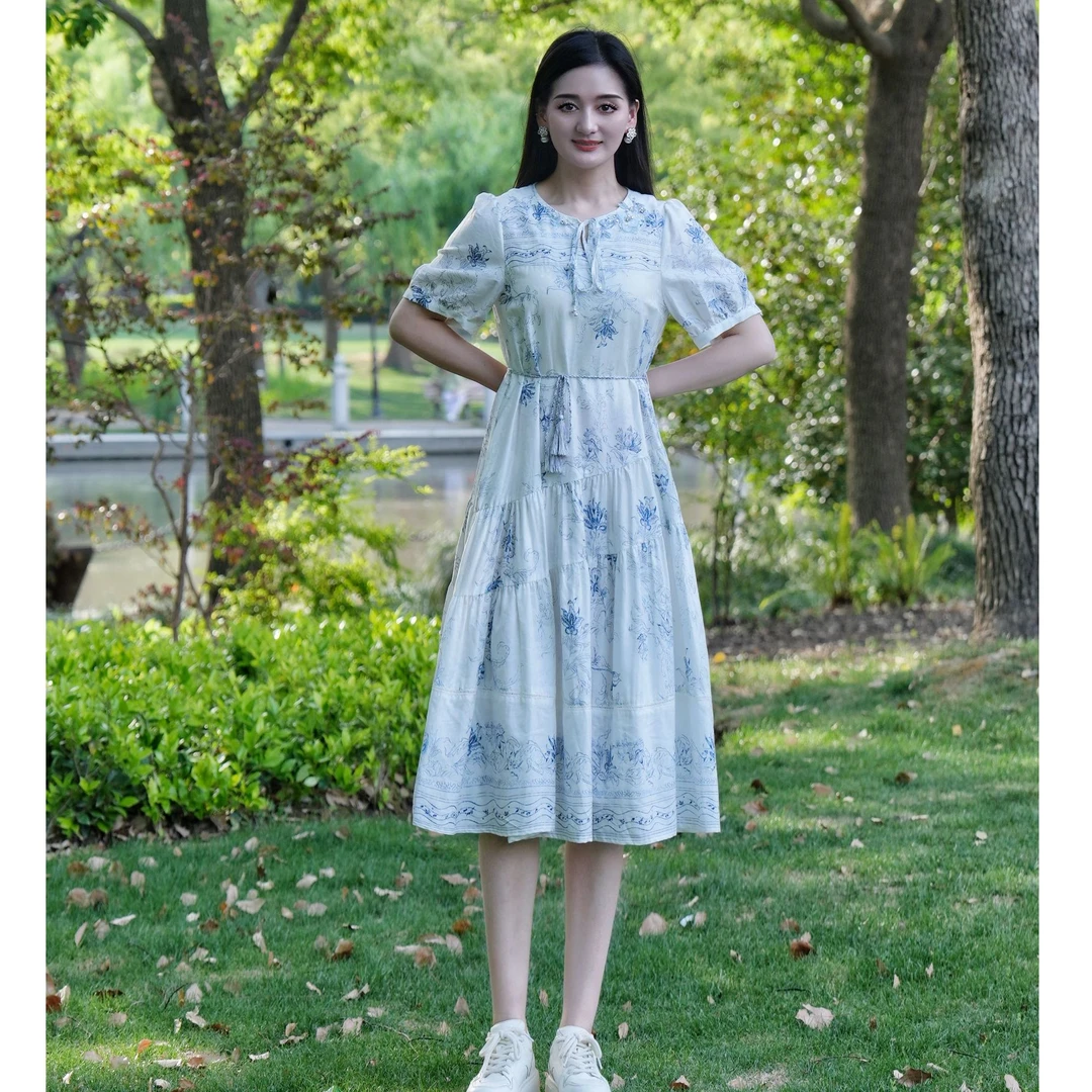 Pink Mary/粉红玛琍25新款上新百搭连衣裙PMDOS5019