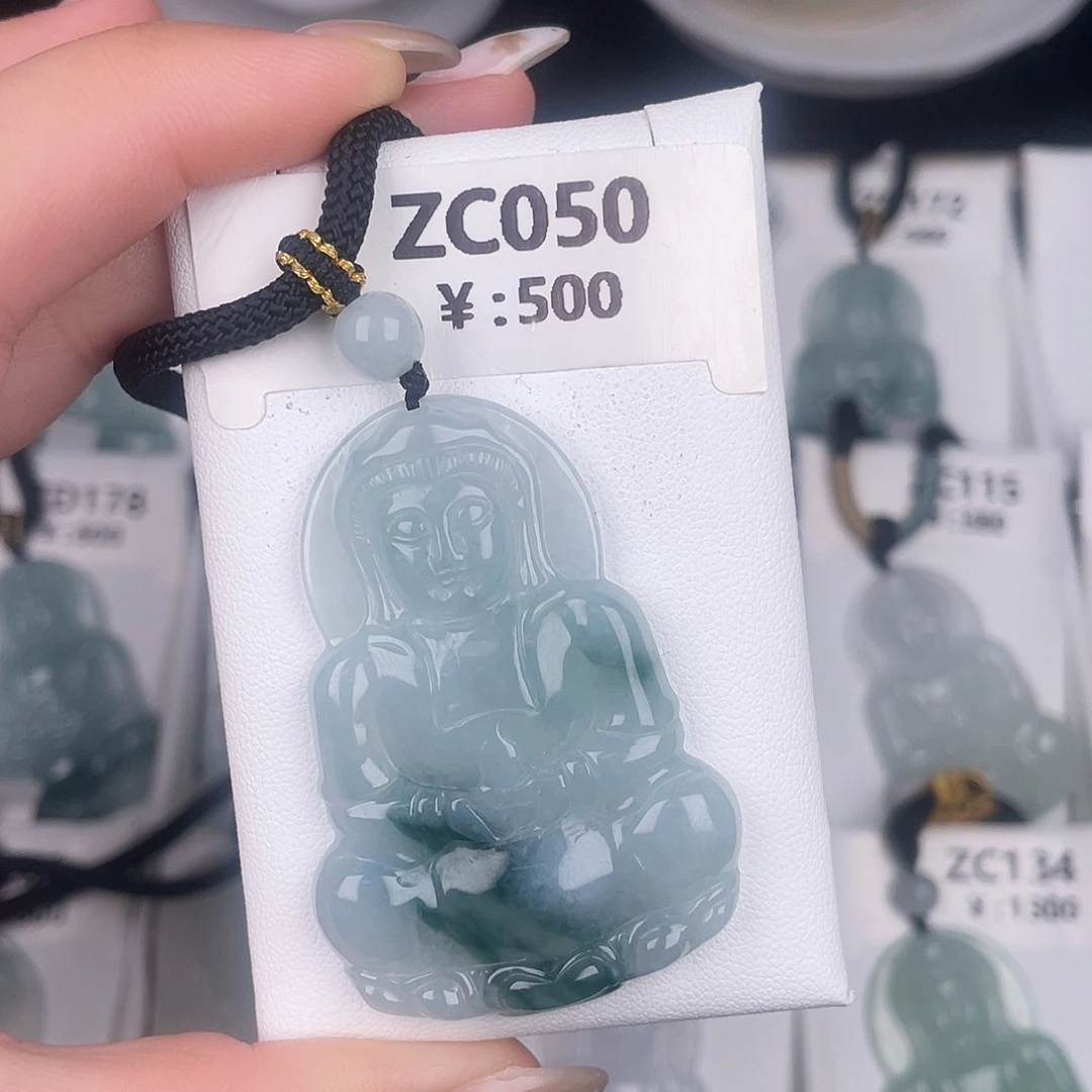 翡翠未镶嵌颈饰zc050