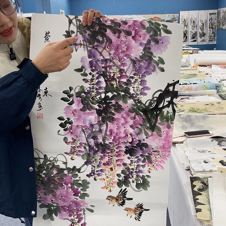 国画纯手绘国画作品