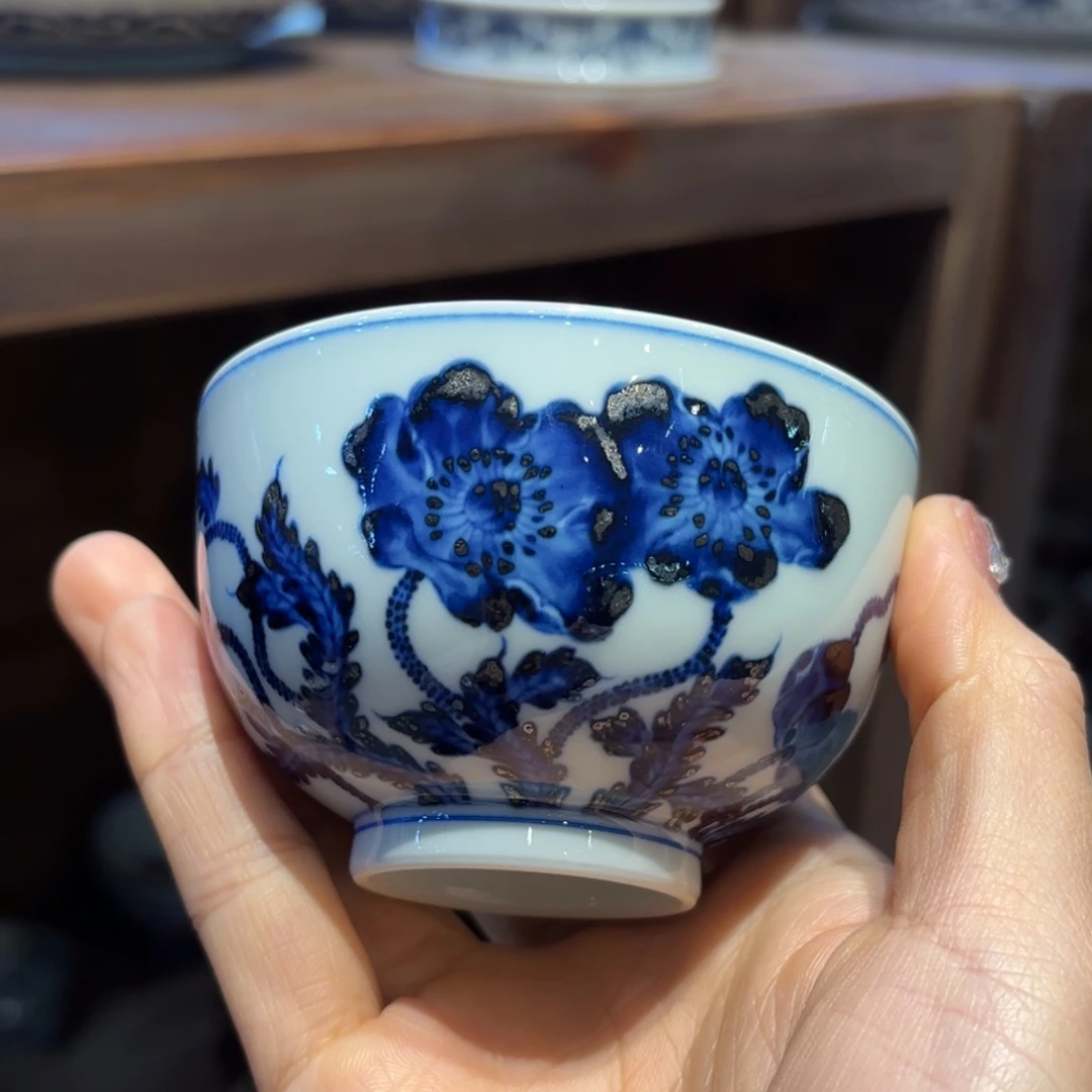 瓷片手工手绘陶瓷茶具