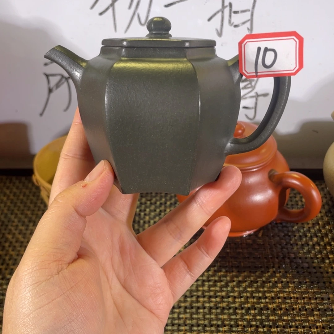 茶壶紫砂六方宫灯螺子黛