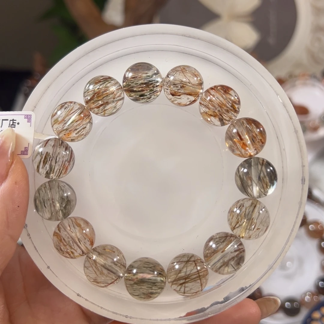 金****未镶嵌水晶手链黑金超七13m