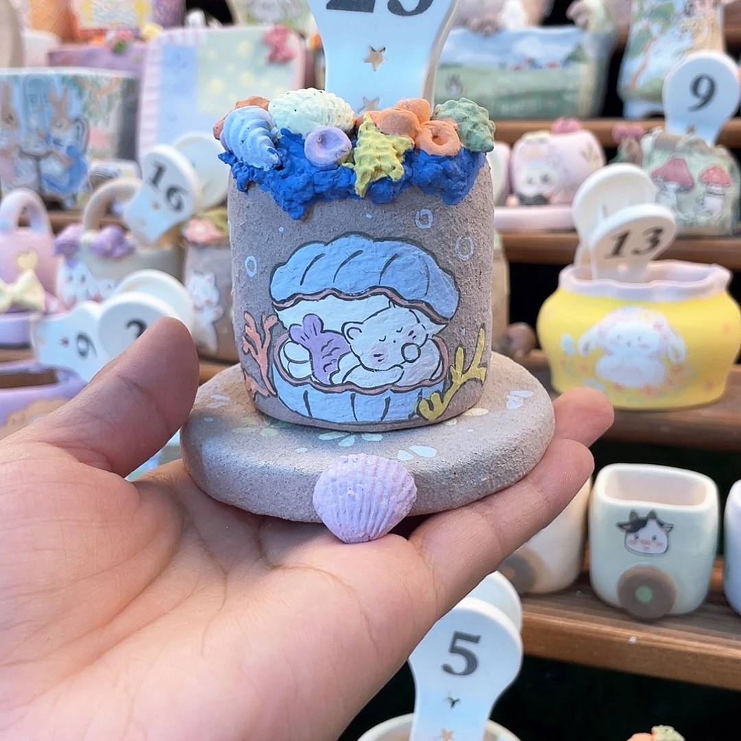 花盆25…….手工花盆