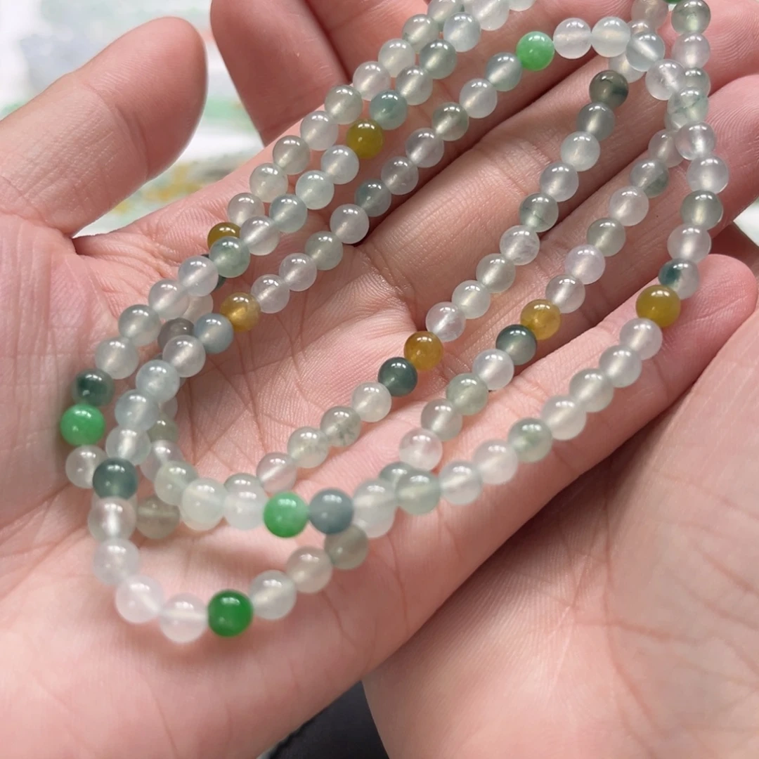 颈饰未镶嵌翡翠缅甸翡翠