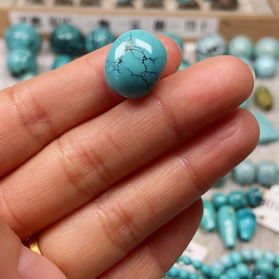 未镶嵌绿松石珠宝半成品