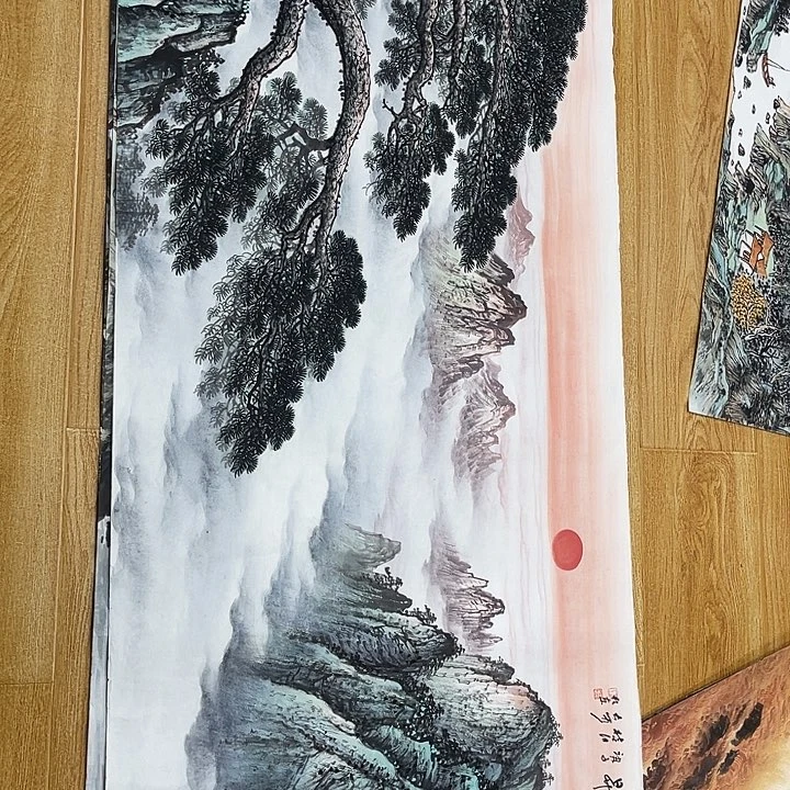 泉**夫姜奇老师山水作品