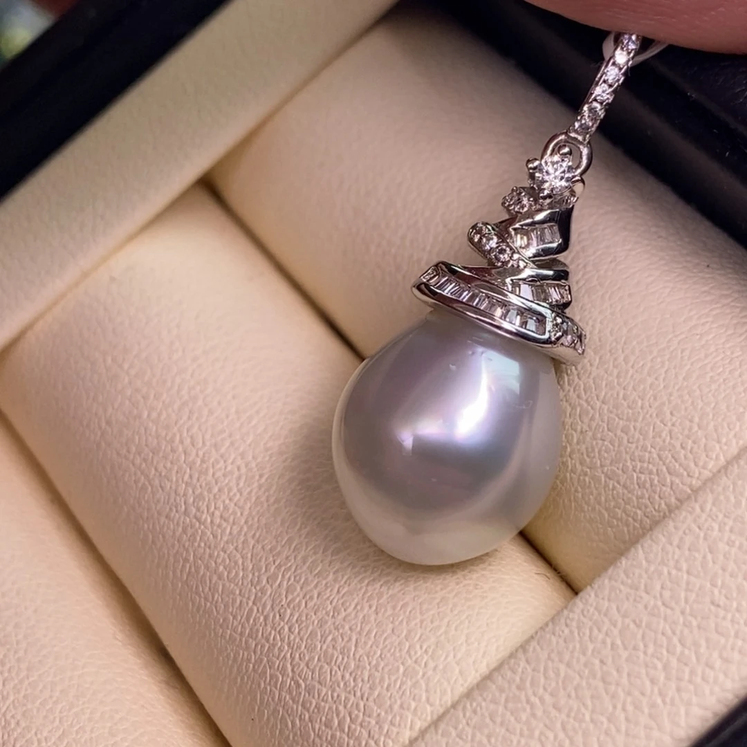 颈饰银S925镶嵌海水珍珠