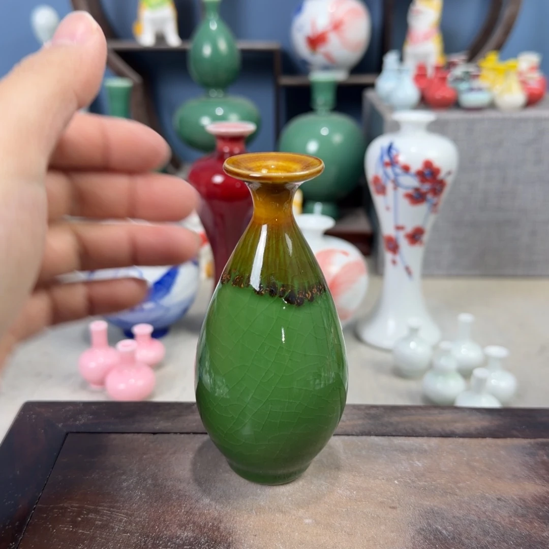 陶瓷手工小花器摆件