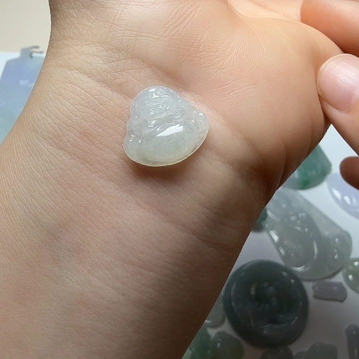 未镶嵌挂件翡翠天然缅甸翡翠Ａ货小佛