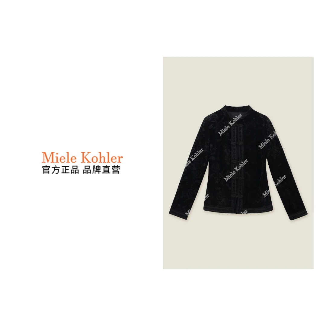 新款中式国风长袖常规盘扣外套女装上衣MKOMB52349【澳门小源同款】