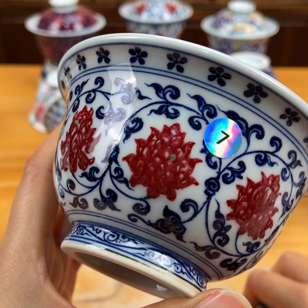 手绘现代茶具非古董