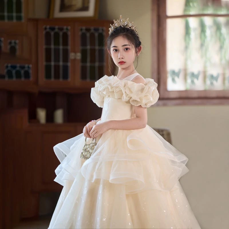 儿童公主礼服裙女童公主裙2025爆款洋气高级感女童高级轻奢公主裙