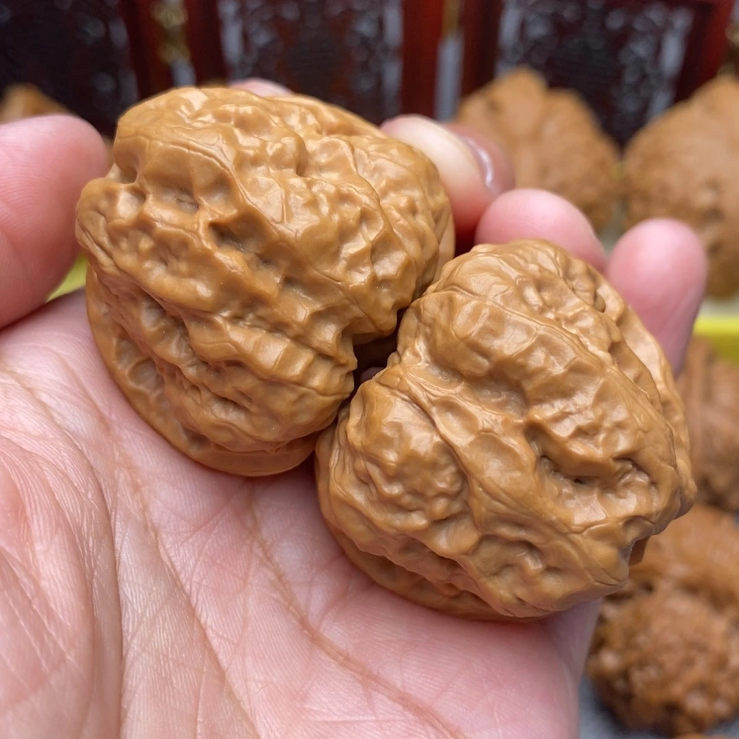文玩核桃把件延庆蛙39尺