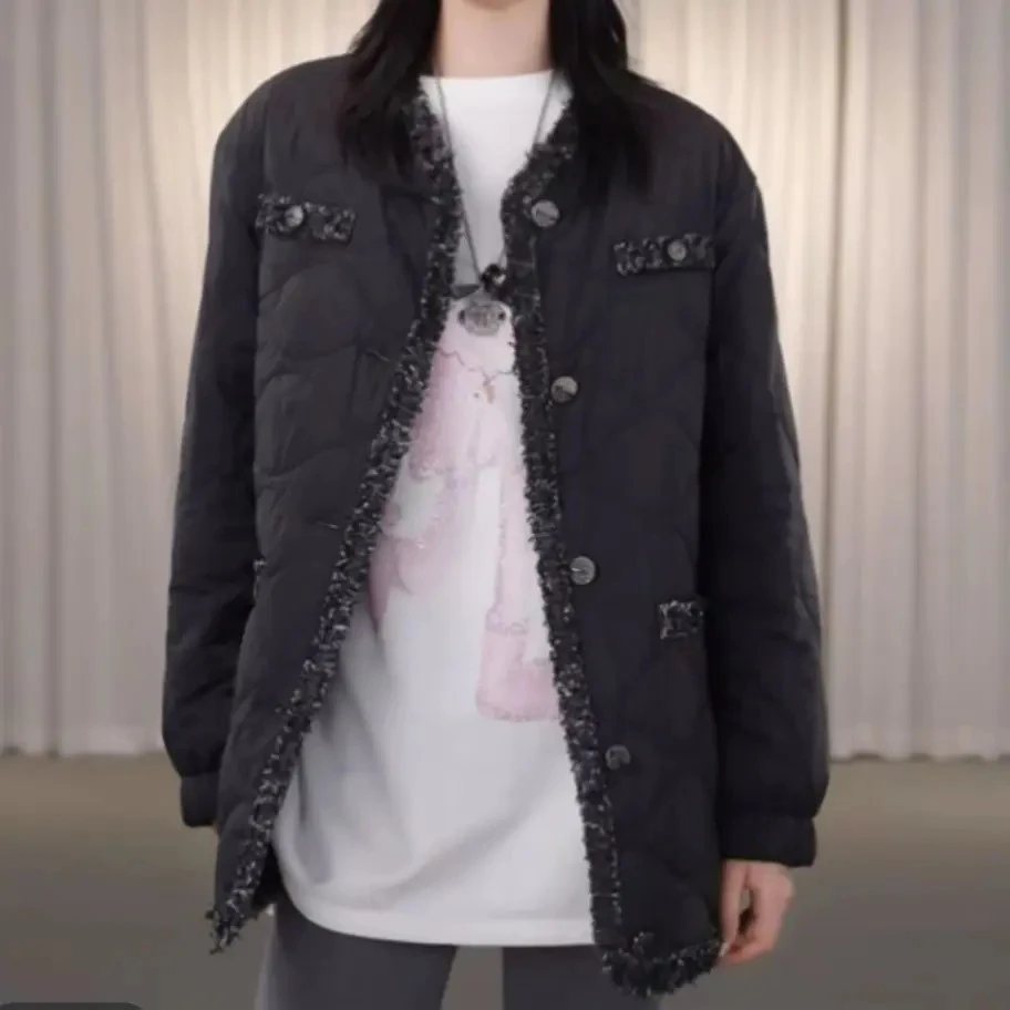 2025新款冬季阿玛施秋冬新款小香风质感简约棉衣新雪丽外套女服饰