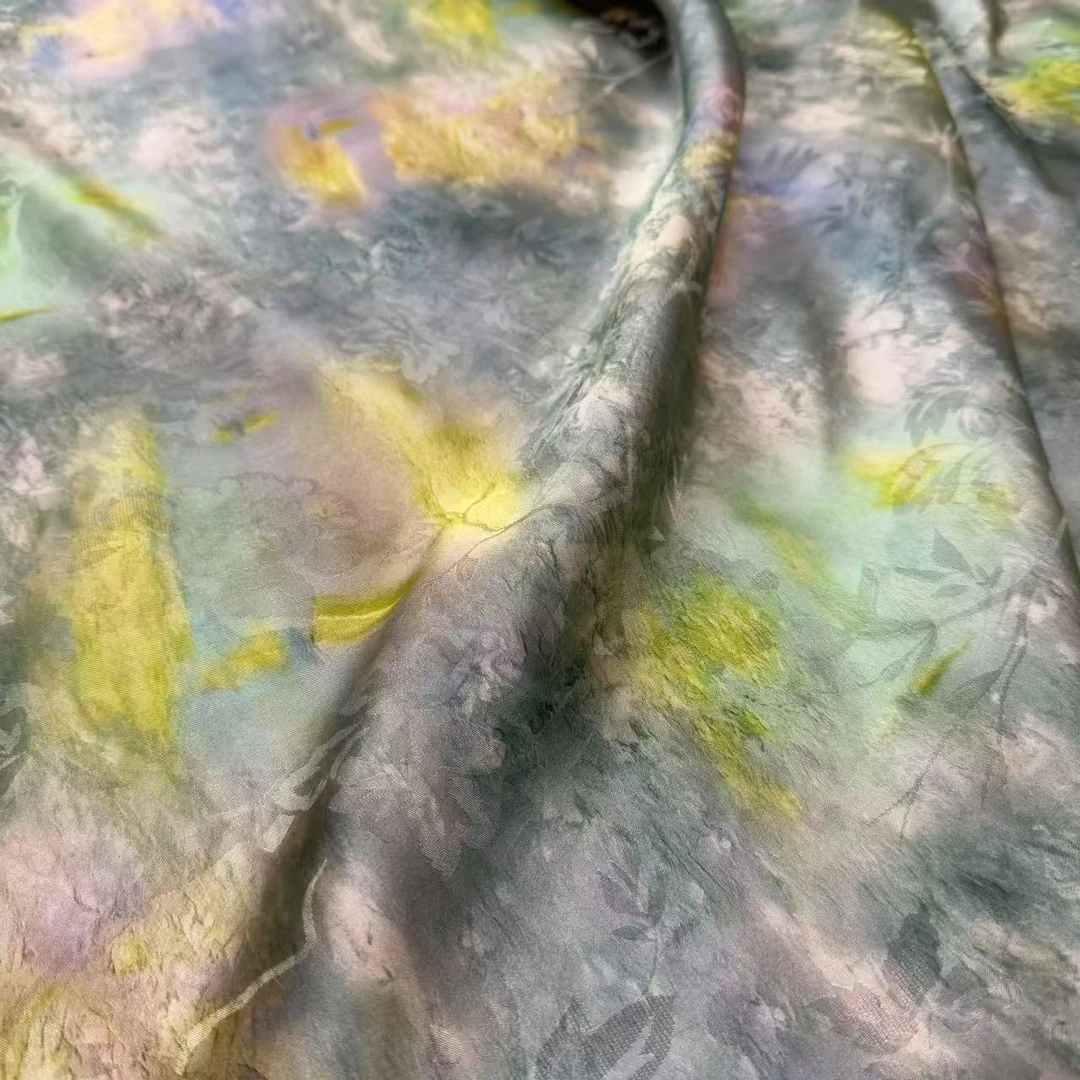 【定制链接】高档国风香云纱布头花罗提花面料新中式温柔风