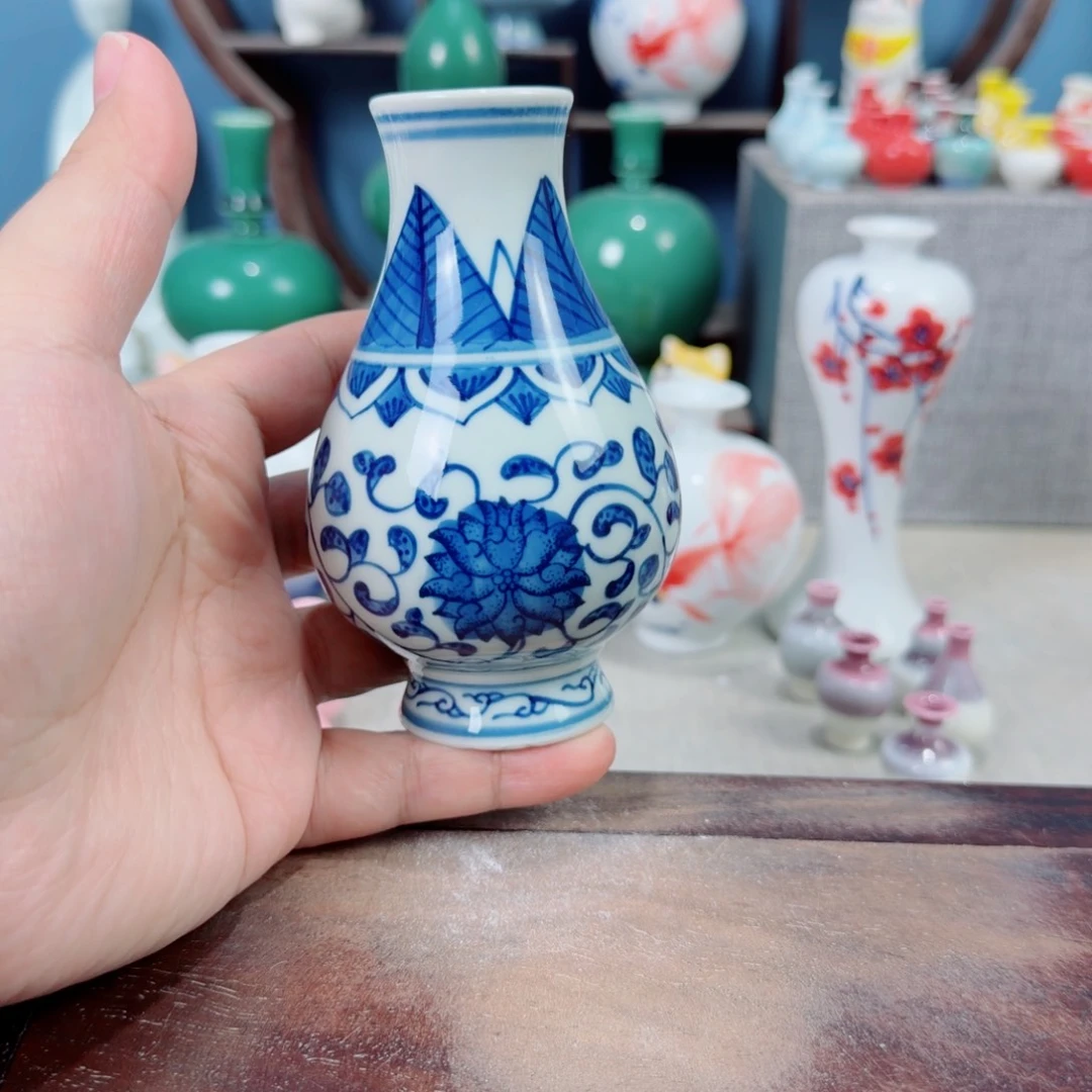 陶瓷手工小花器摆件