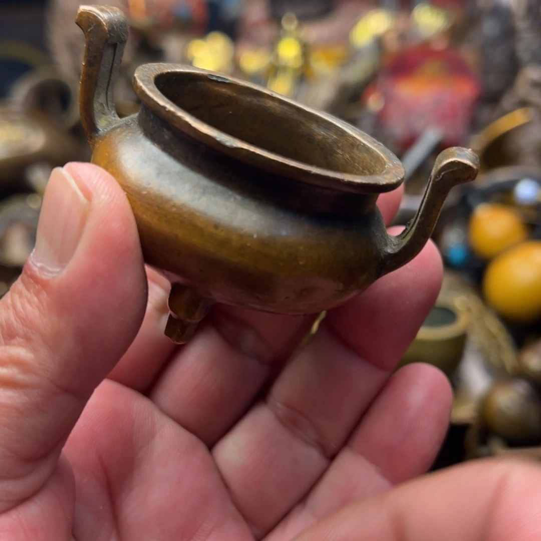 茶壶香炉铜器摆件