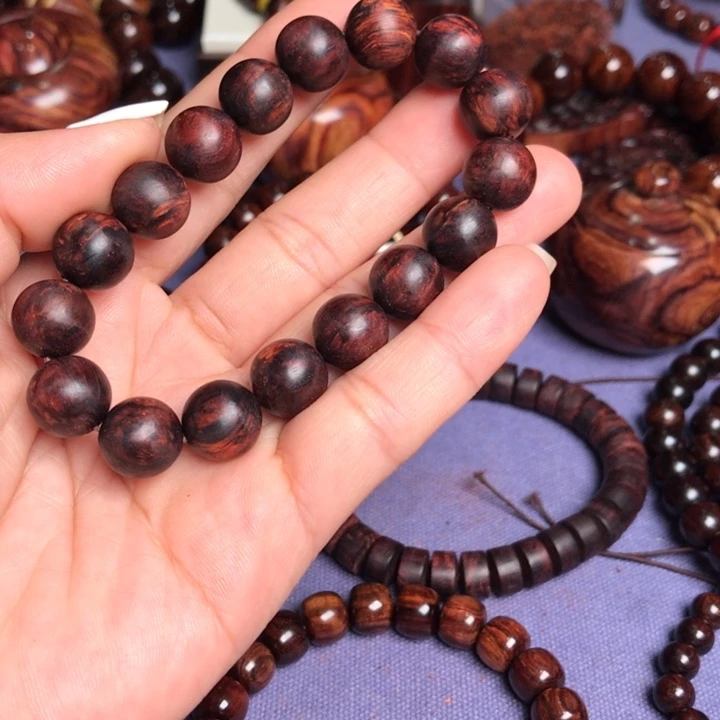 罗***瀚黄花梨/降香黄檀手串/手链海南红降