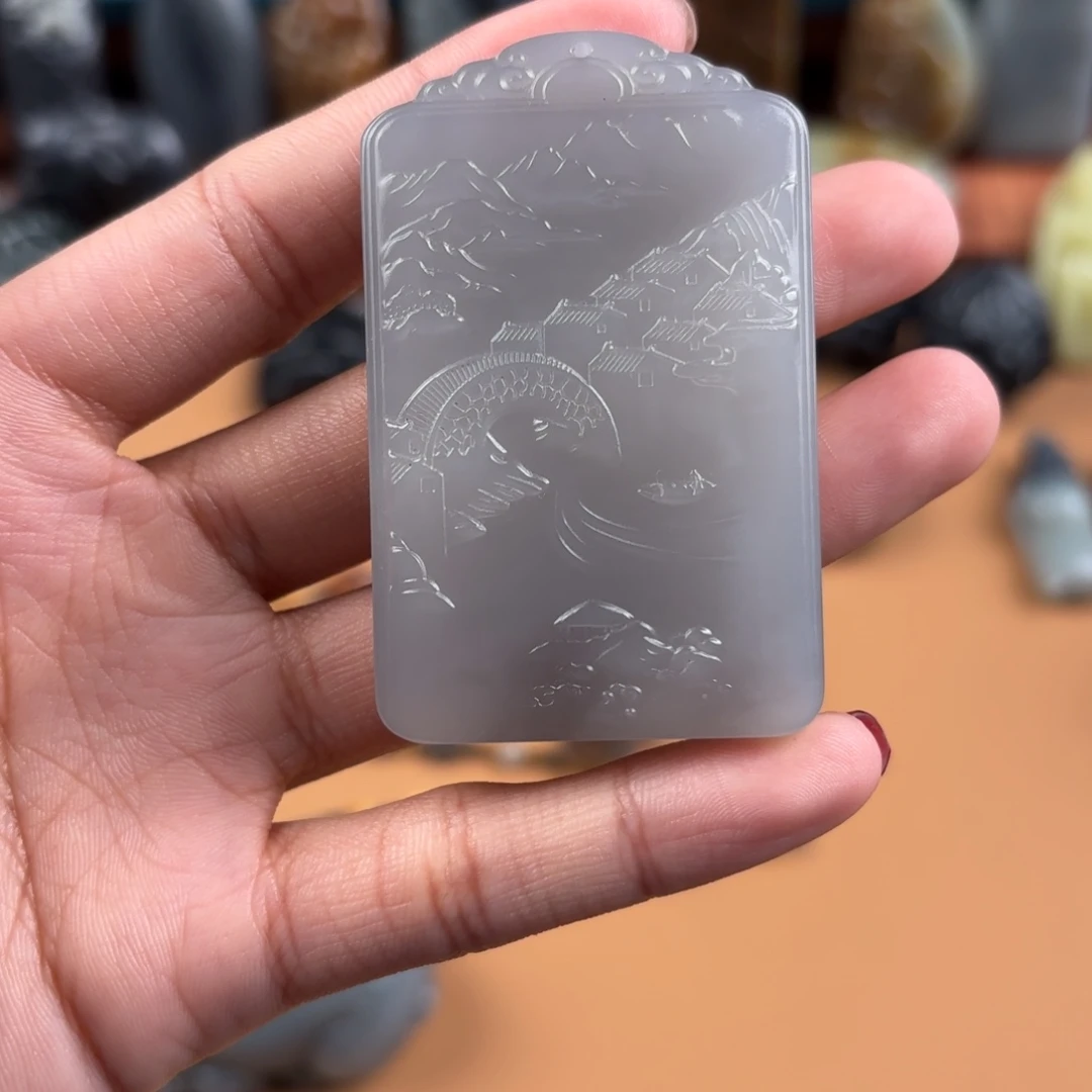 小***豆未镶嵌和田玉挂件