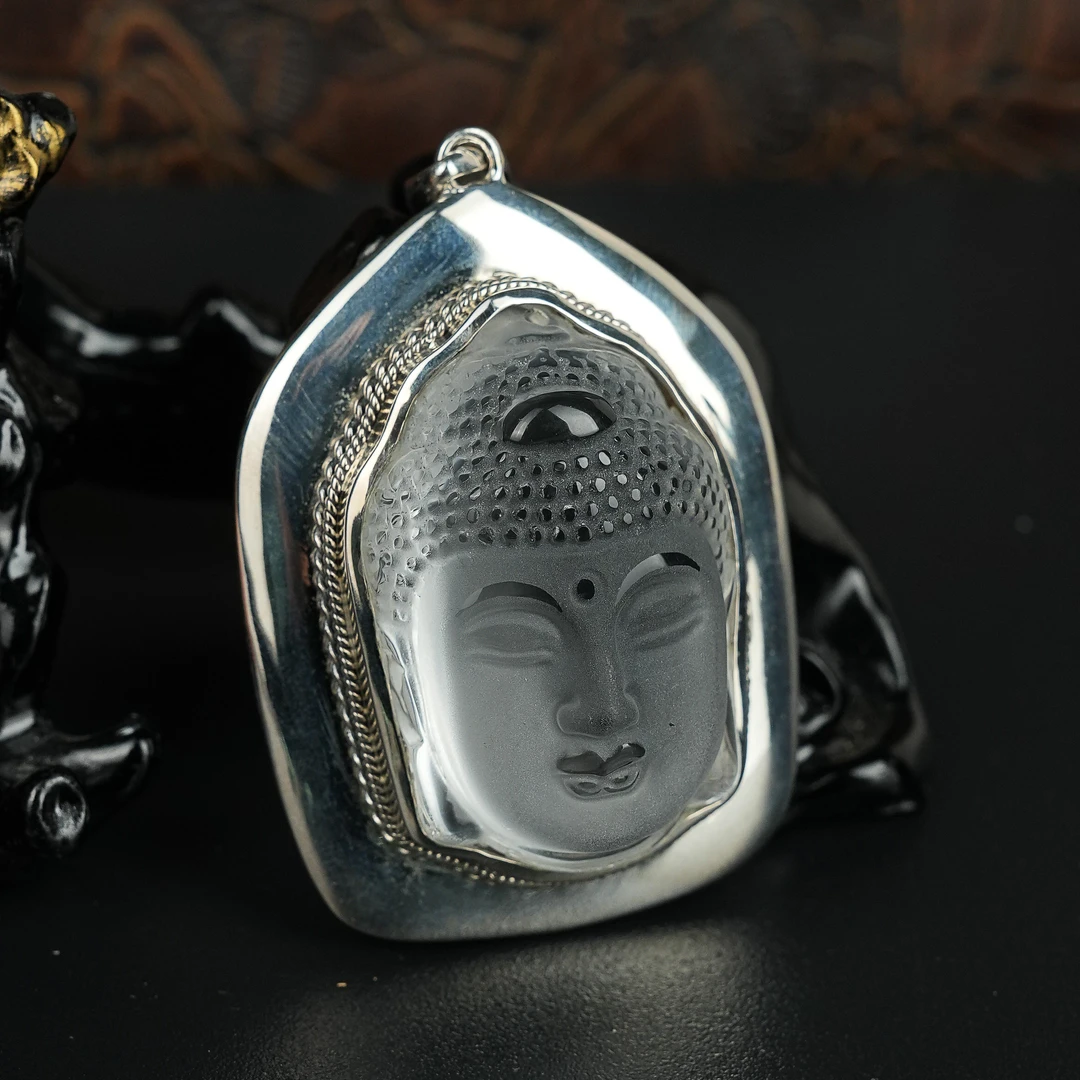 R*白水晶如来佛吊坠@WLG05010810@送高货绳