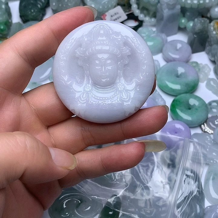 翡翠未镶嵌颈饰天然翡翠