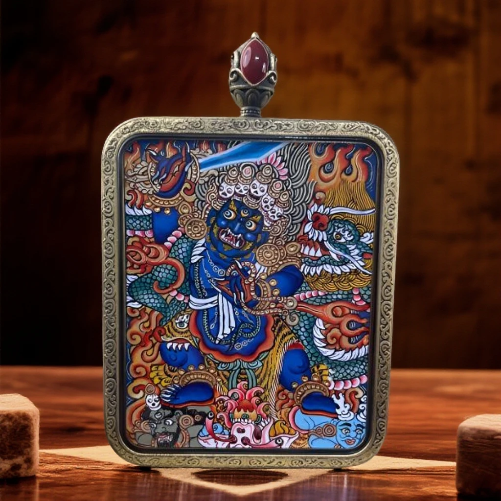 【不动明王】青海热贡纯手绘矿料唐卡