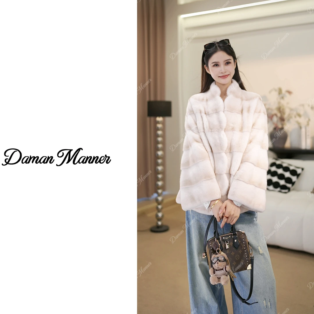 DAMAN | 进口紫金短二皮草外套冬季水貂皮草26377