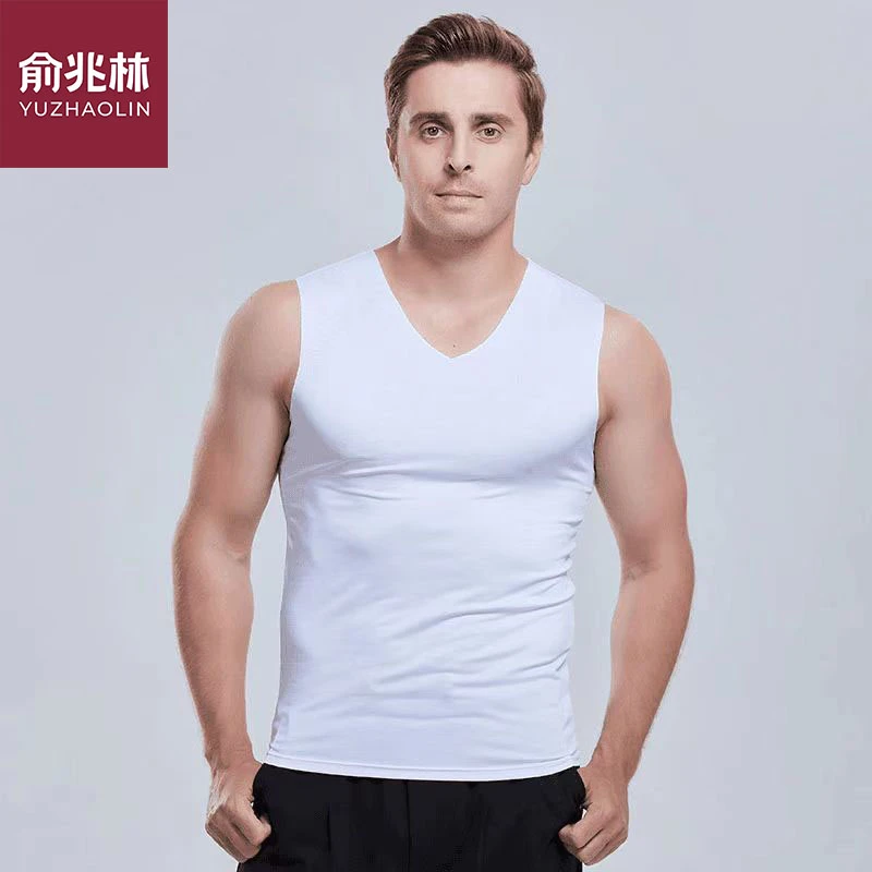俞兆林冰丝速干男士背心无痕2025春夏季凉感无袖内搭运动健身打底