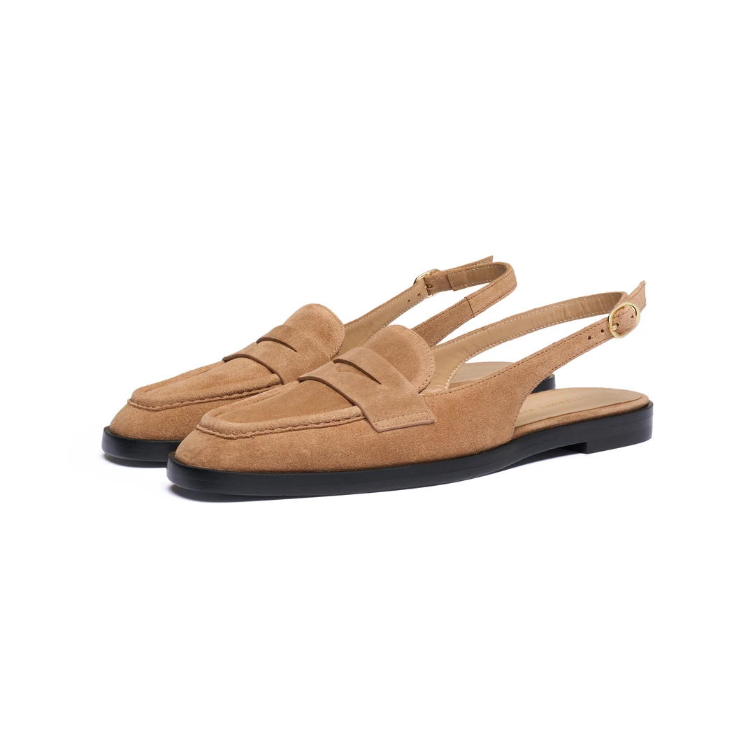 【北京东方】SW IVY SLINGBACK LOAFER乐福鞋舒适时尚真皮平底