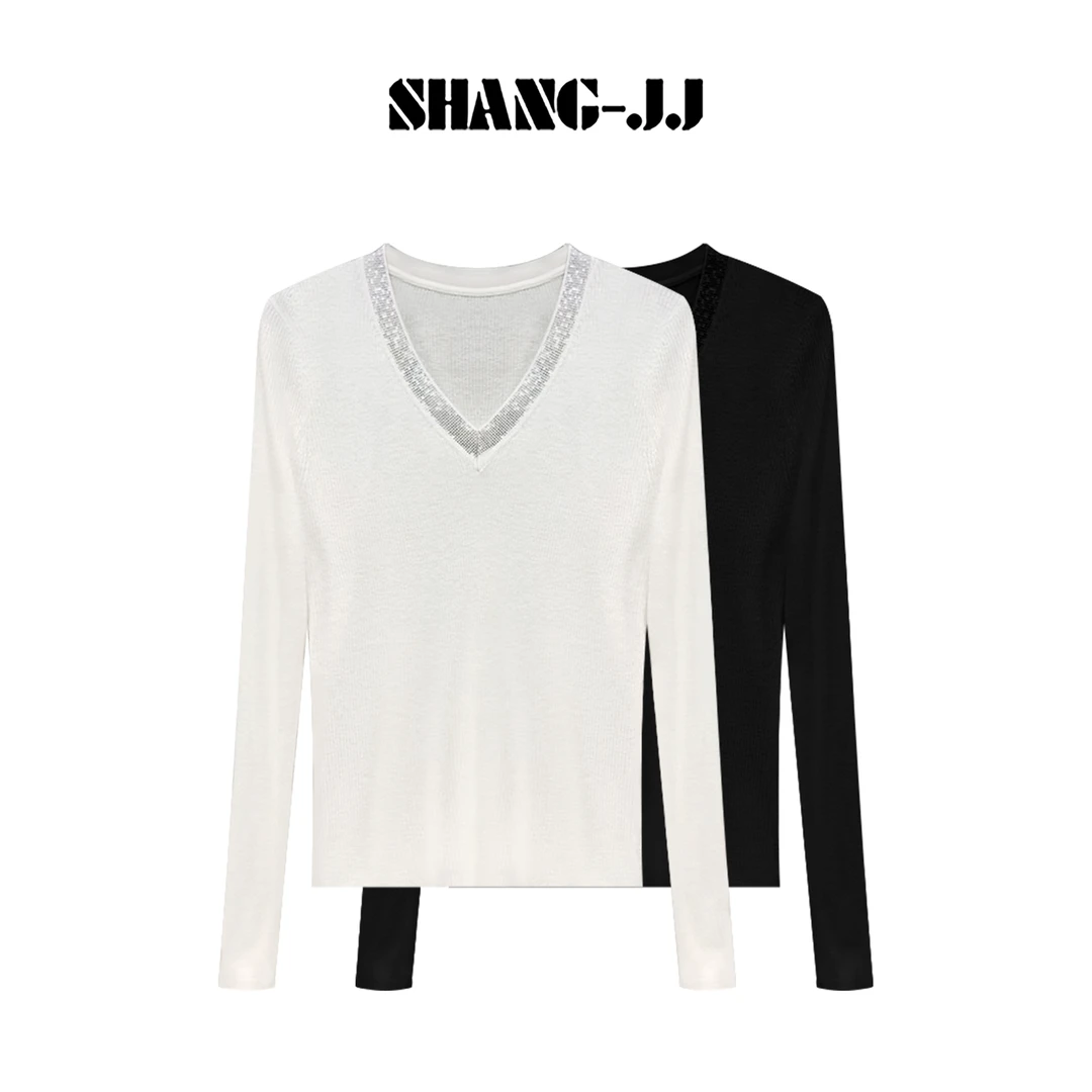 SHANG-JJ【闪钻千金】25ss新品莱赛尔亲肤舒适柔软细腻上衣q133567p