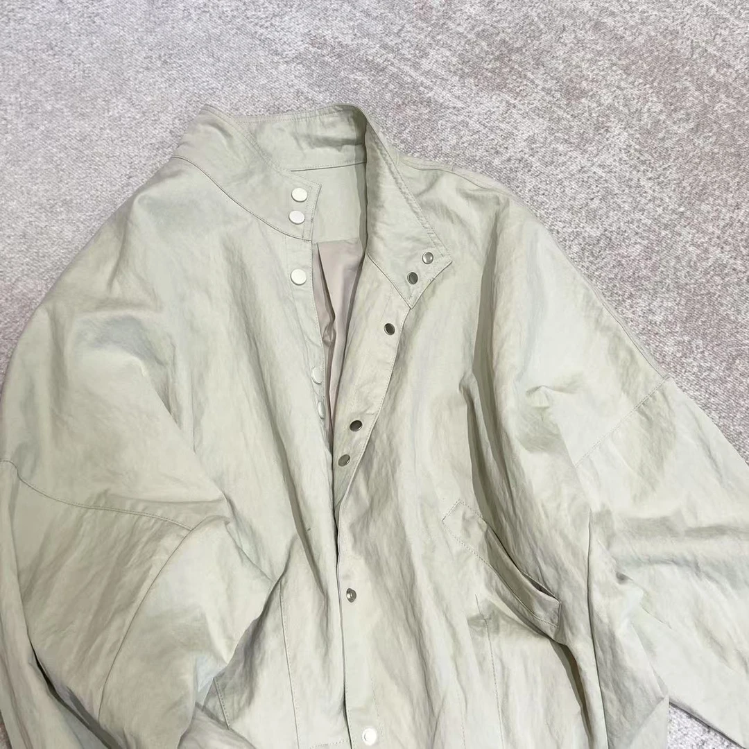 【陈陈私服】2025春季新款港风设计感时尚洋气休闲钉扣外套25030701