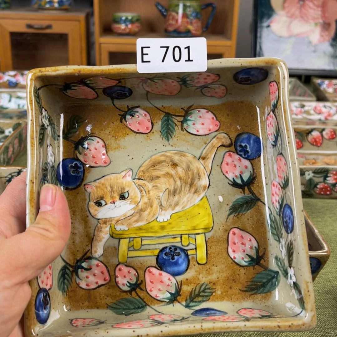 【闪购商品】摆件桃园山房釉下五彩