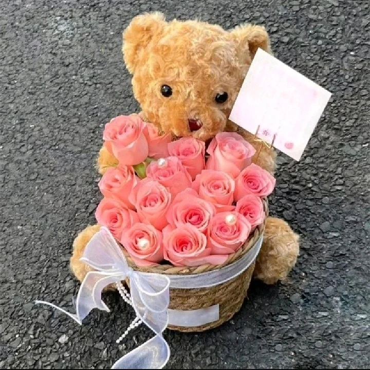 【爱意满满】19朵粉玫瑰花束生日礼物生日鲜花花束送爱人送好友花店送花上门