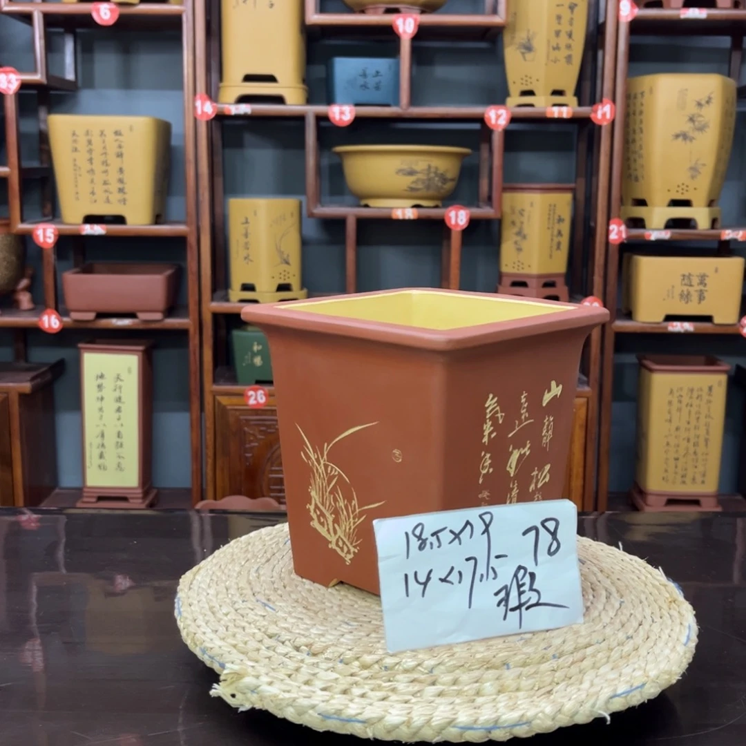 紫砂花盆紫砂花盆