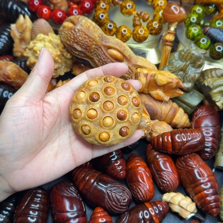 松木琥珀木文玩手串