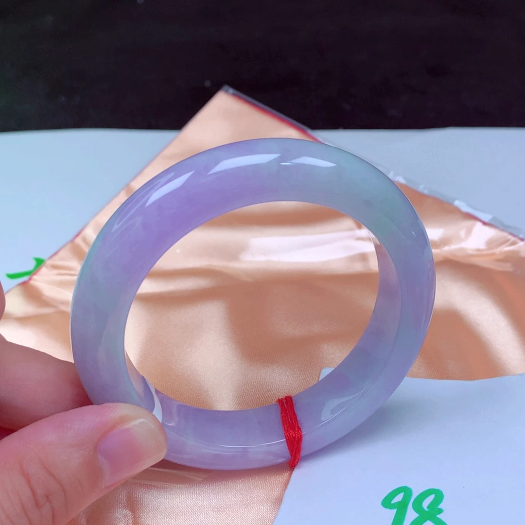 未镶嵌手镯翡翠缅甸天然A货翡翠手镯55.3