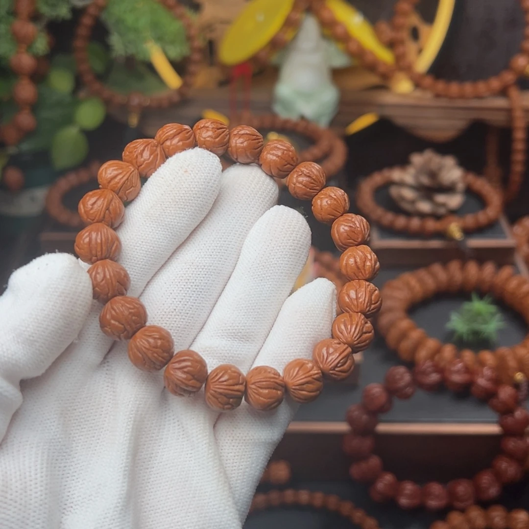 吊坠桃核1.2玉龙脊手串