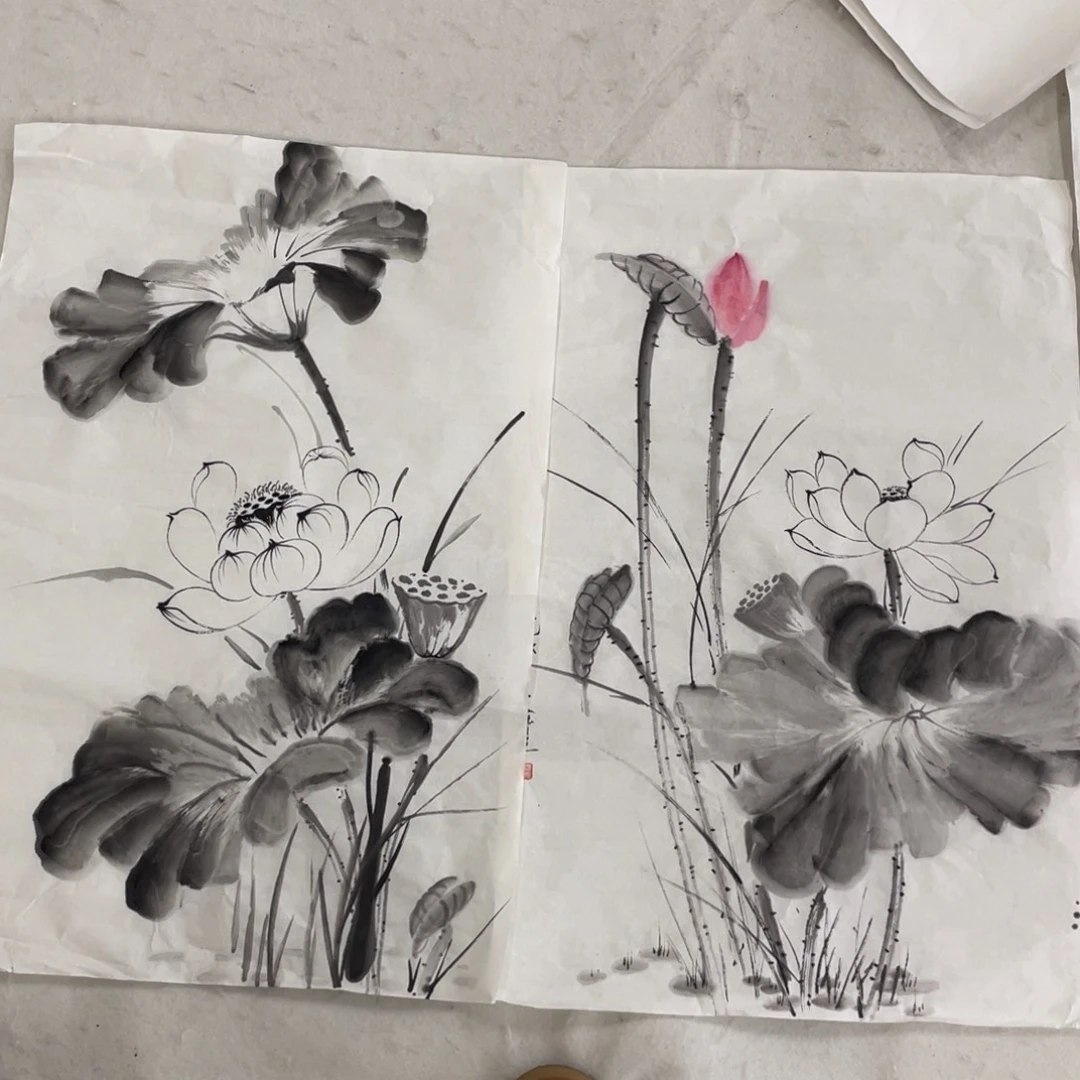国画胡小春老师绘画