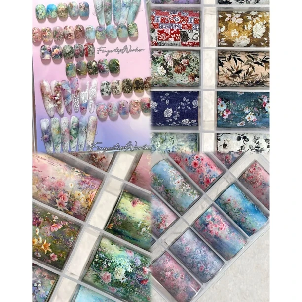 新品原创小众油画风转印纸
