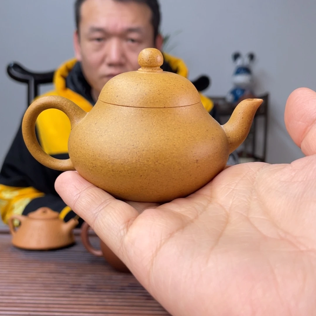 段泥茶壶黄金段梨形100cc