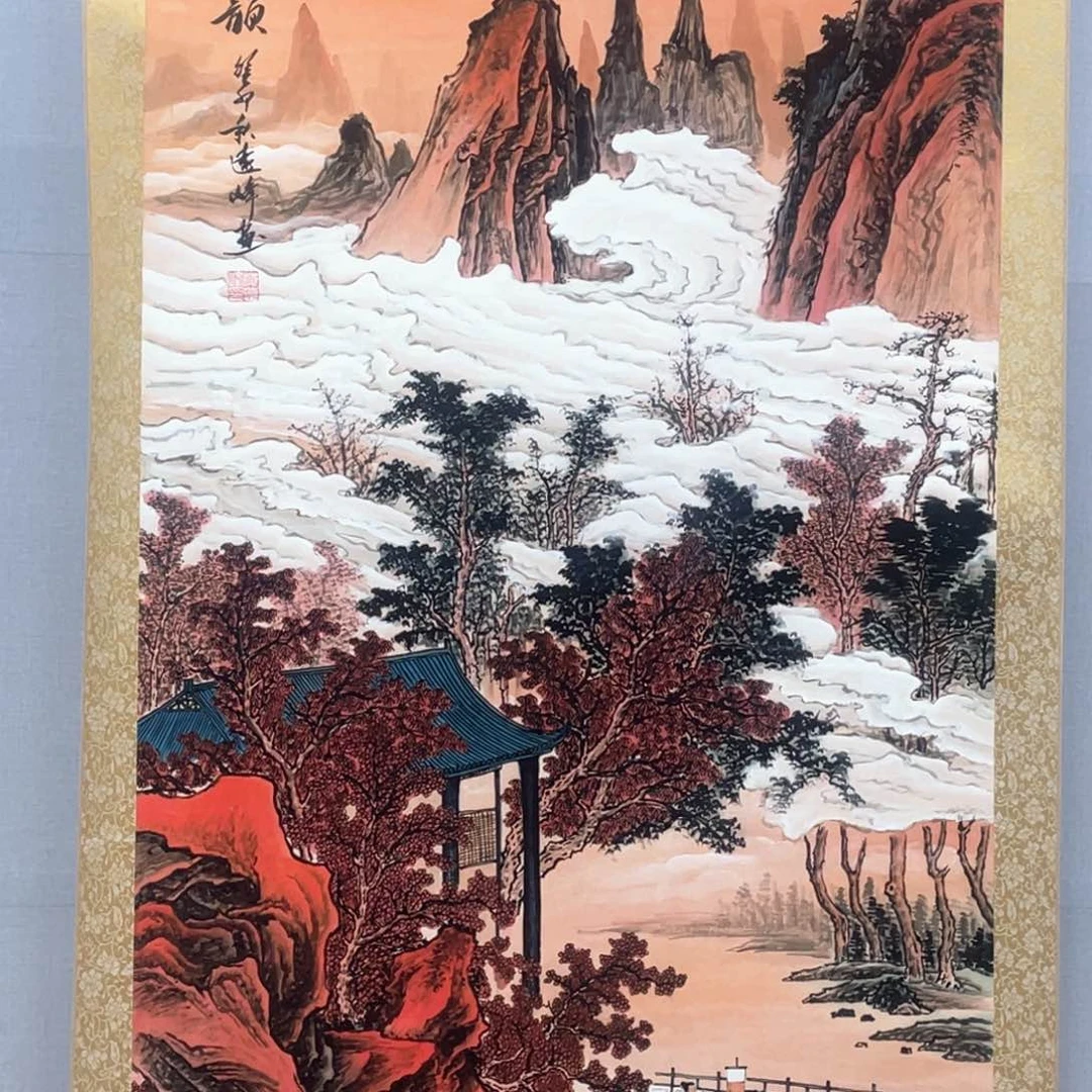 国画老师，手臂手绘作品Y