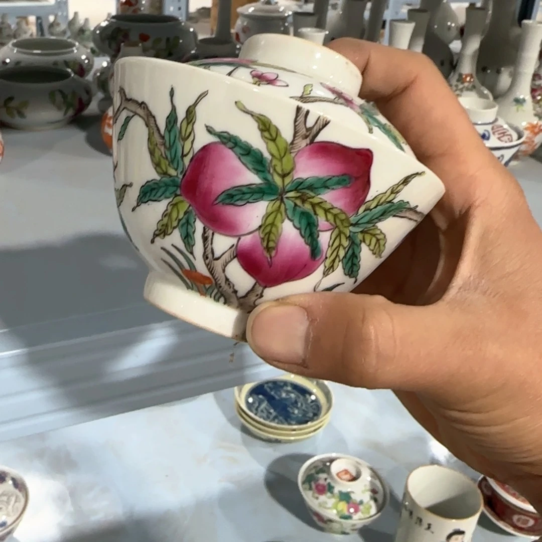 瓷片摆件手绘瓷器全部处理
