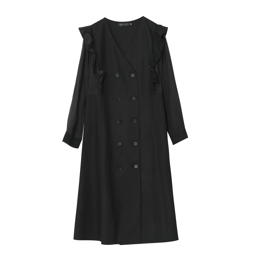 【特价FU利】胖mm显瘦遮肉中长款连衣裙大码女-7583