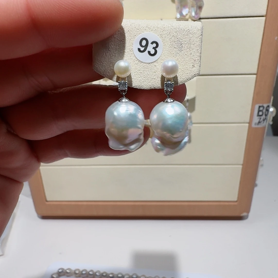 淡水珍珠颈饰银S925镶嵌