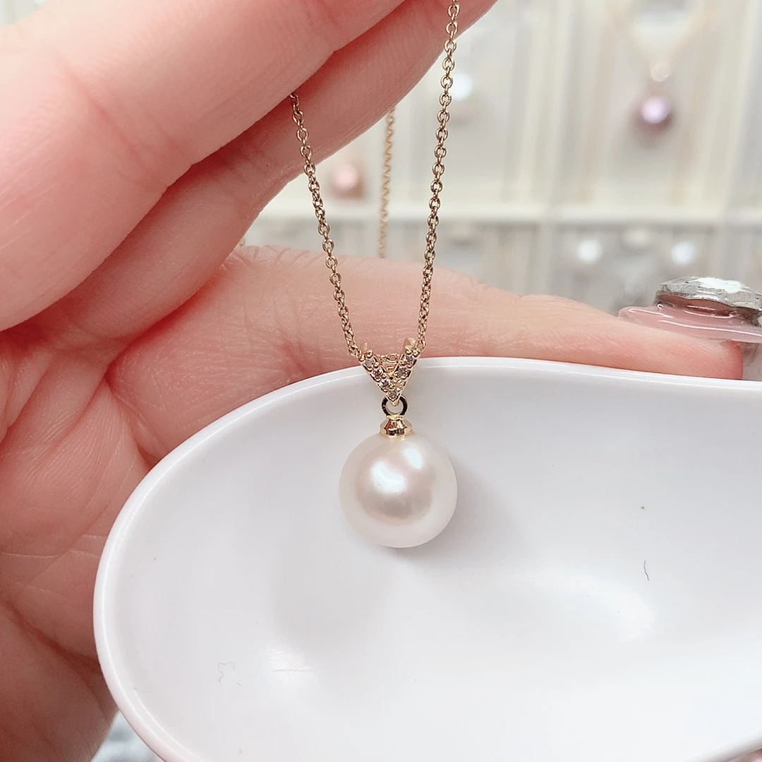 淡水珍珠吊坠(赠链)合金