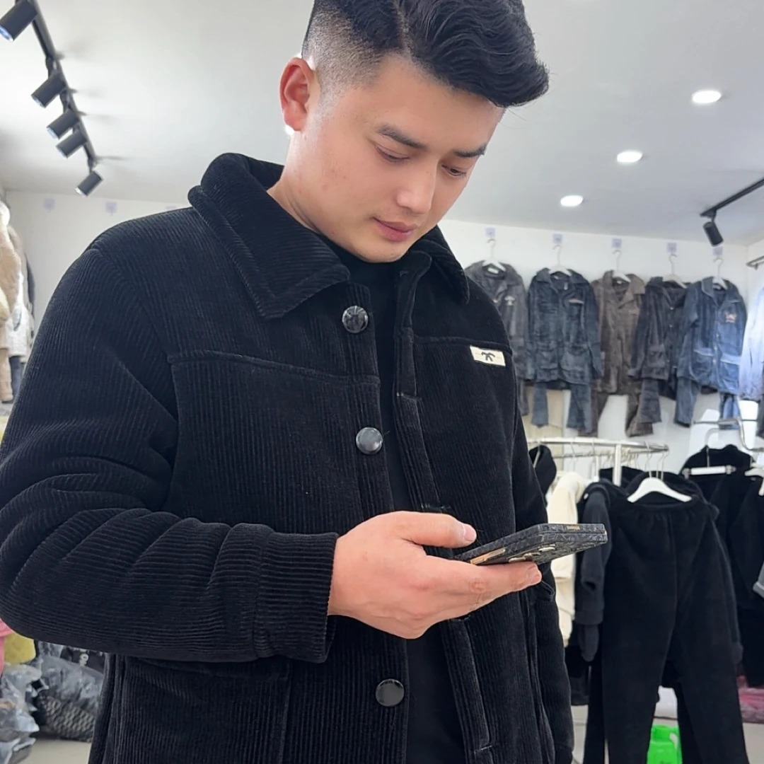 男士冬季三层加绒加厚家居服套装可外穿保暖休闲套装