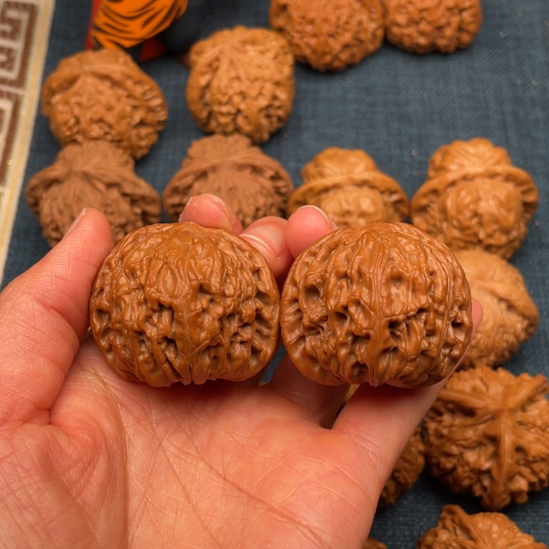 三***崗把件文玩核桃40.5全品正磨