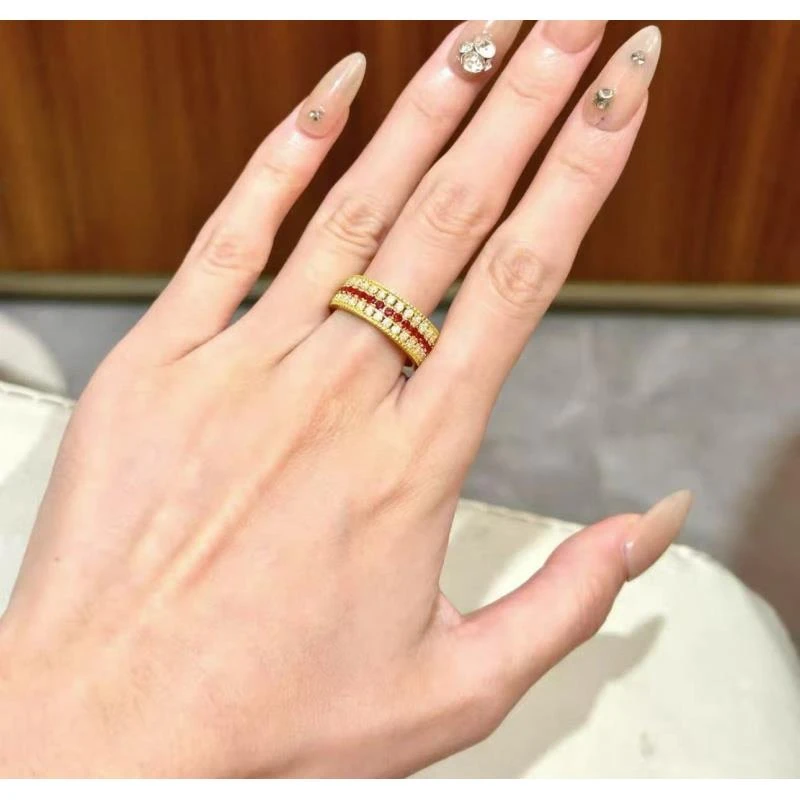 BY157   三层开口戒指