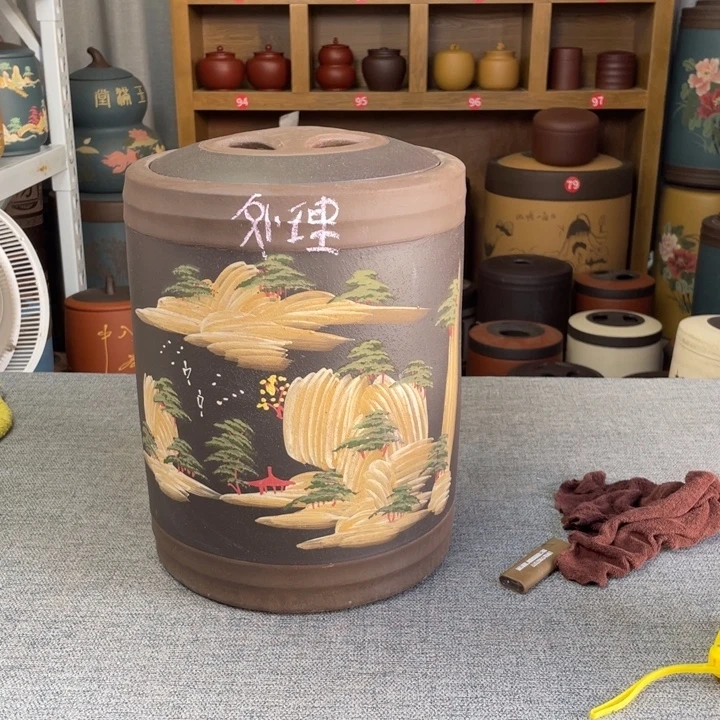 茶叶罐紫砂茶叶罐处理