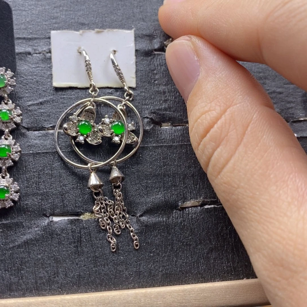 颈饰银S925镶嵌翡翠194号